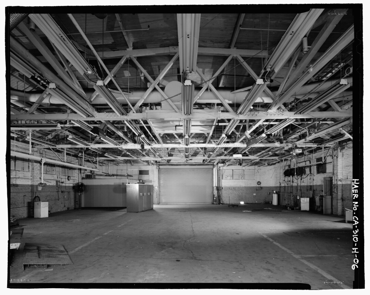Interior of an industrial maintenance facility