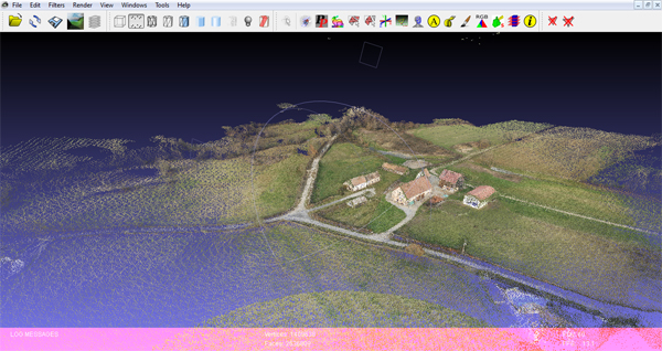 3D scene reconstruction result from image-based geometry